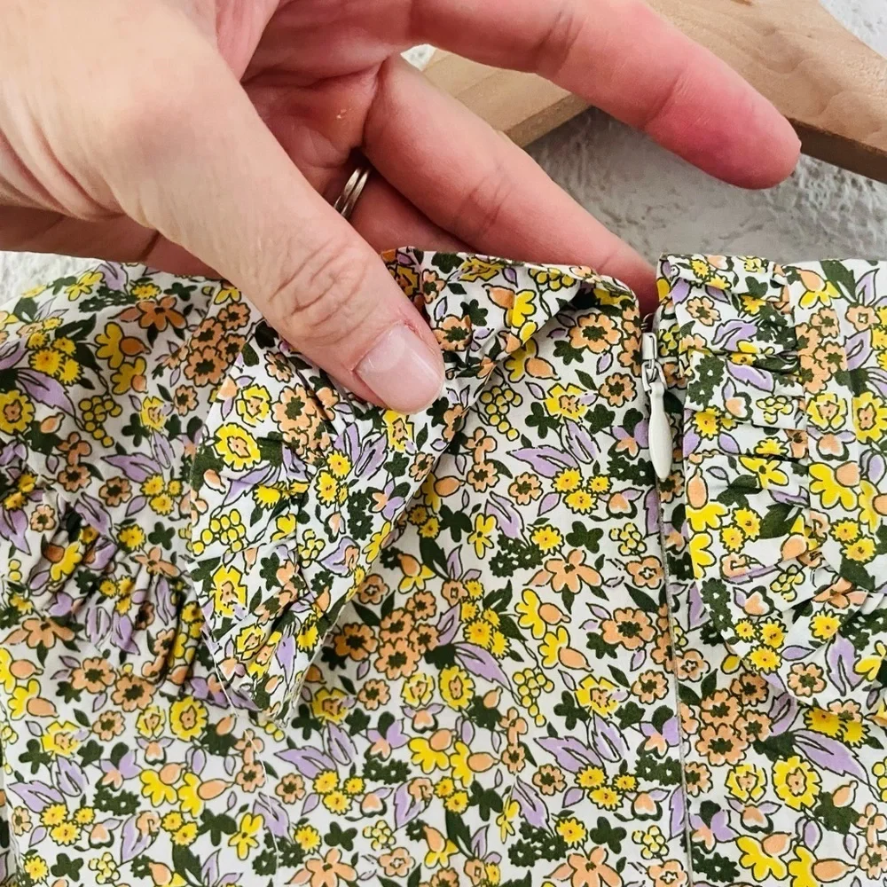 By Anthropologie Short-Sleeve Collared Printed Midi Dress NWT - Picture 7 of 15